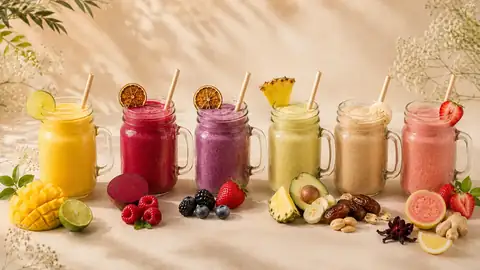 Fresh fruit smoothies
