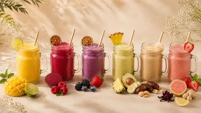 Fresh fruit smoothies